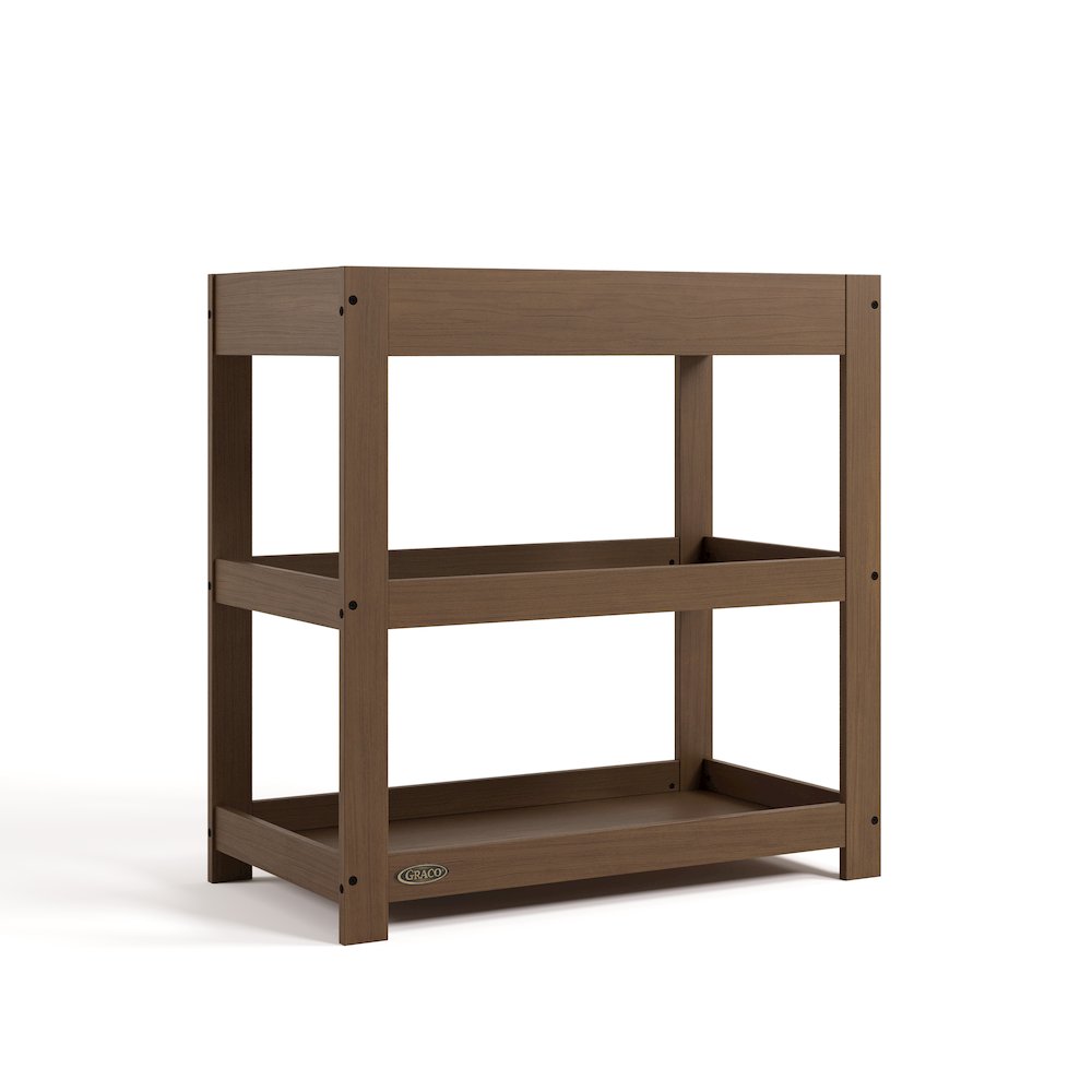 Customizable Changing Table with Water-Resistant Changing Pad - Hazelnut. Picture 8