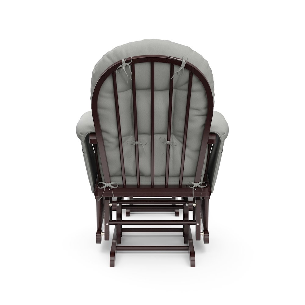 Storkcraft Hoop Glider and Ottoman - Espresso with Light Gray. Picture 6