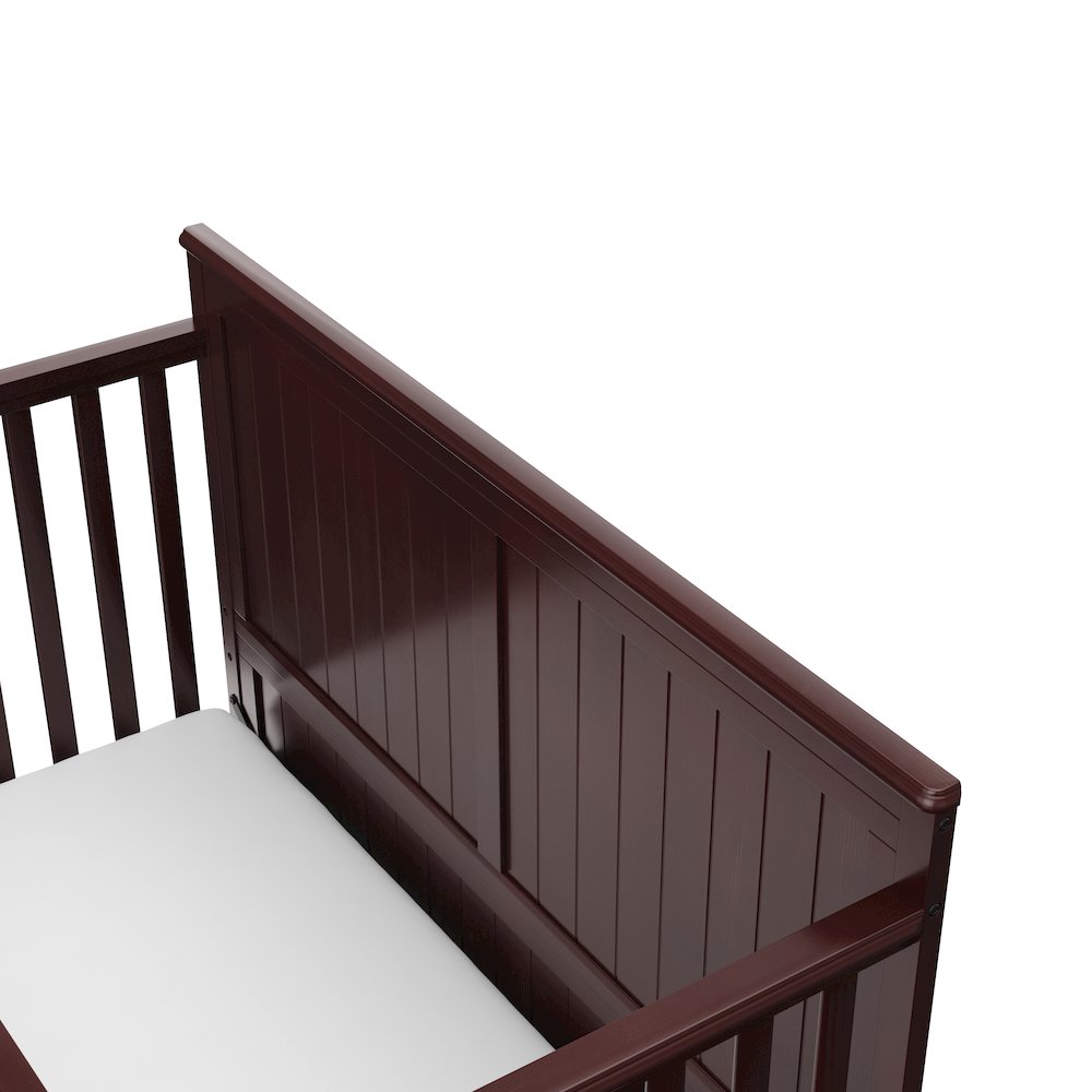 Graco Hadley 5-in-1 Convertible Crib with Drawer (Espresso). Picture 4