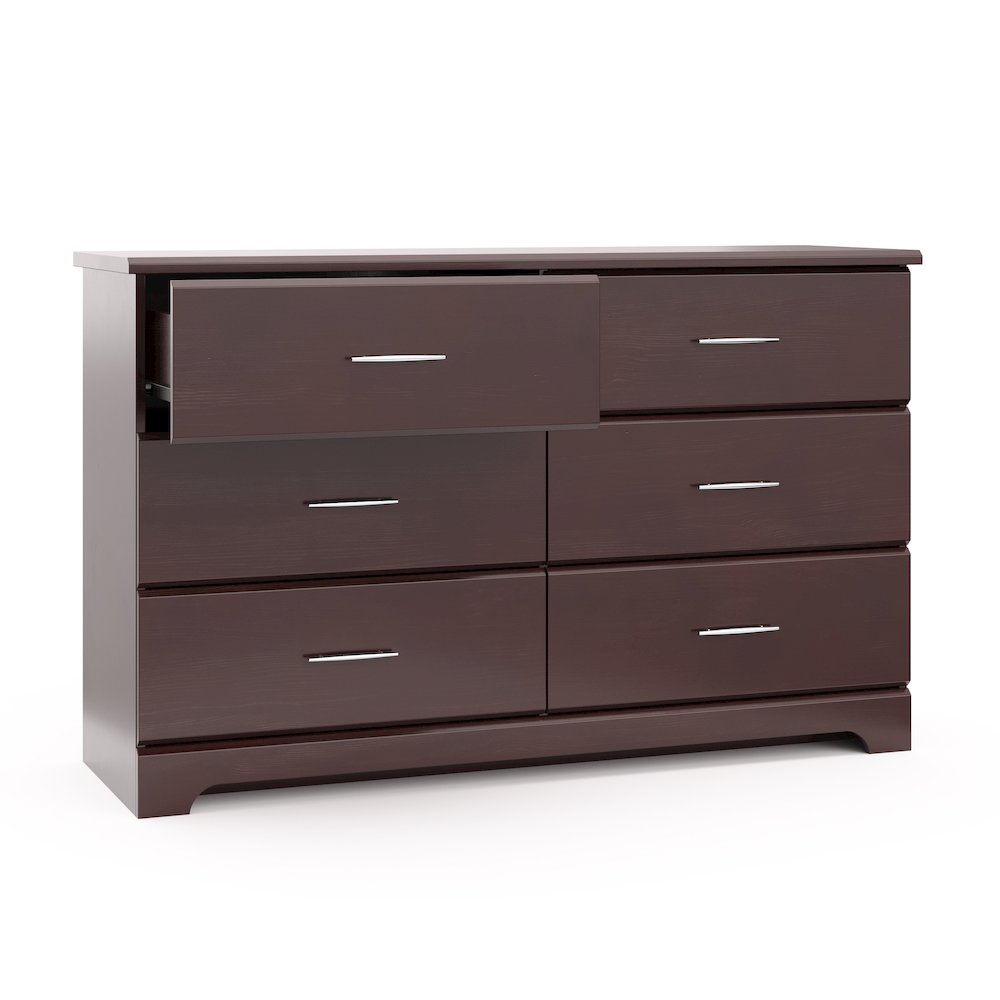 Storkcraft Brookside 6 Drawer Double Dresser (Espresso). Picture 4