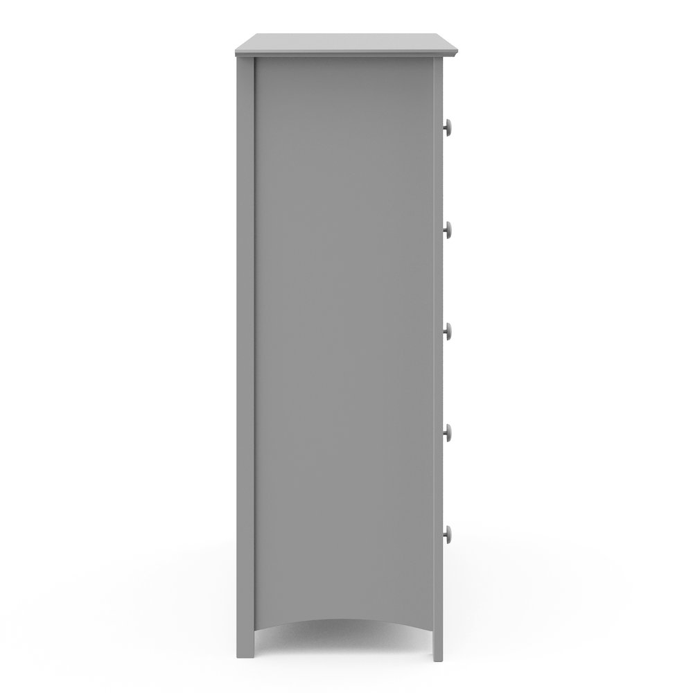Kenton 5 Drawer Universal Dresser - Pebble Gray. Picture 4