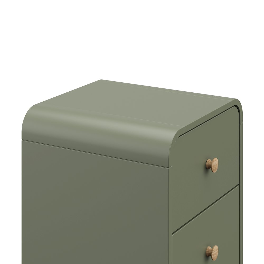 Storkcraft Next Santos 2-Drawer Nightstand (Olive with Natural). Picture 3