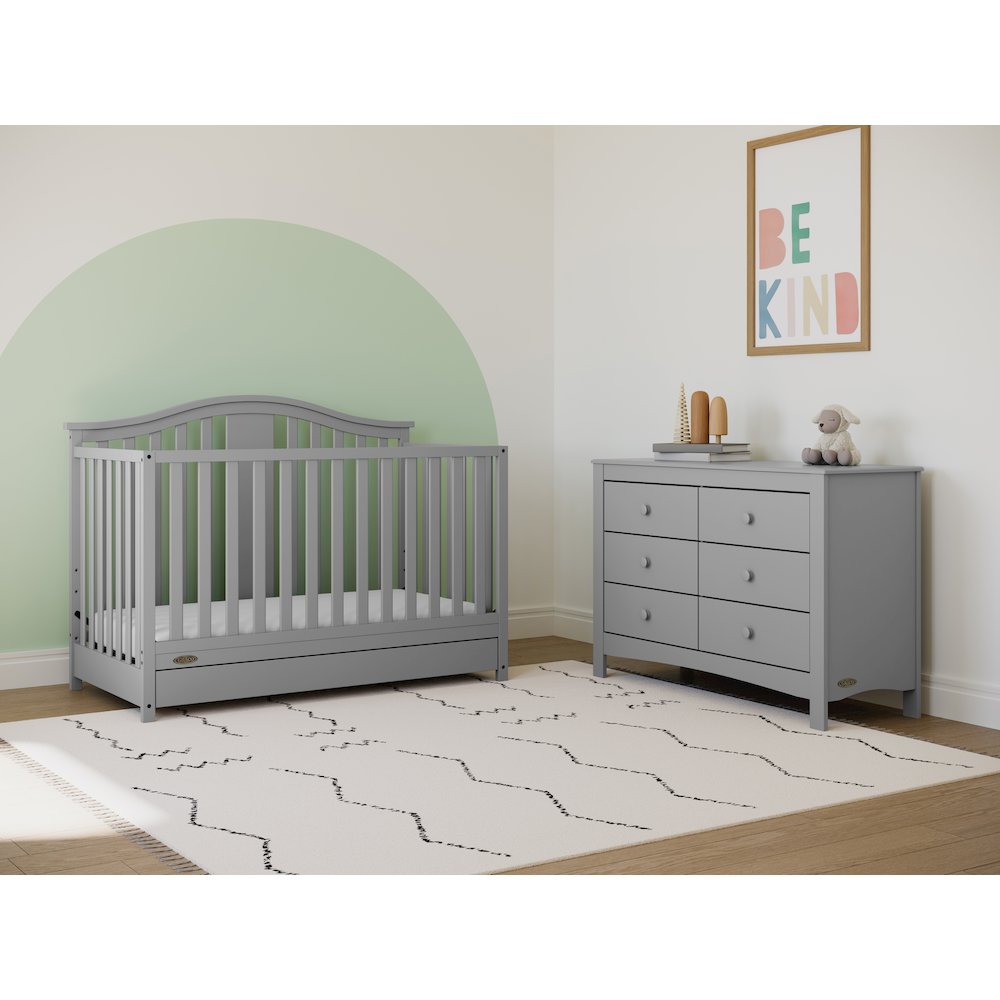 Graco Noah 6 Drawer Double Dresser (Pebble Gray). Picture 3