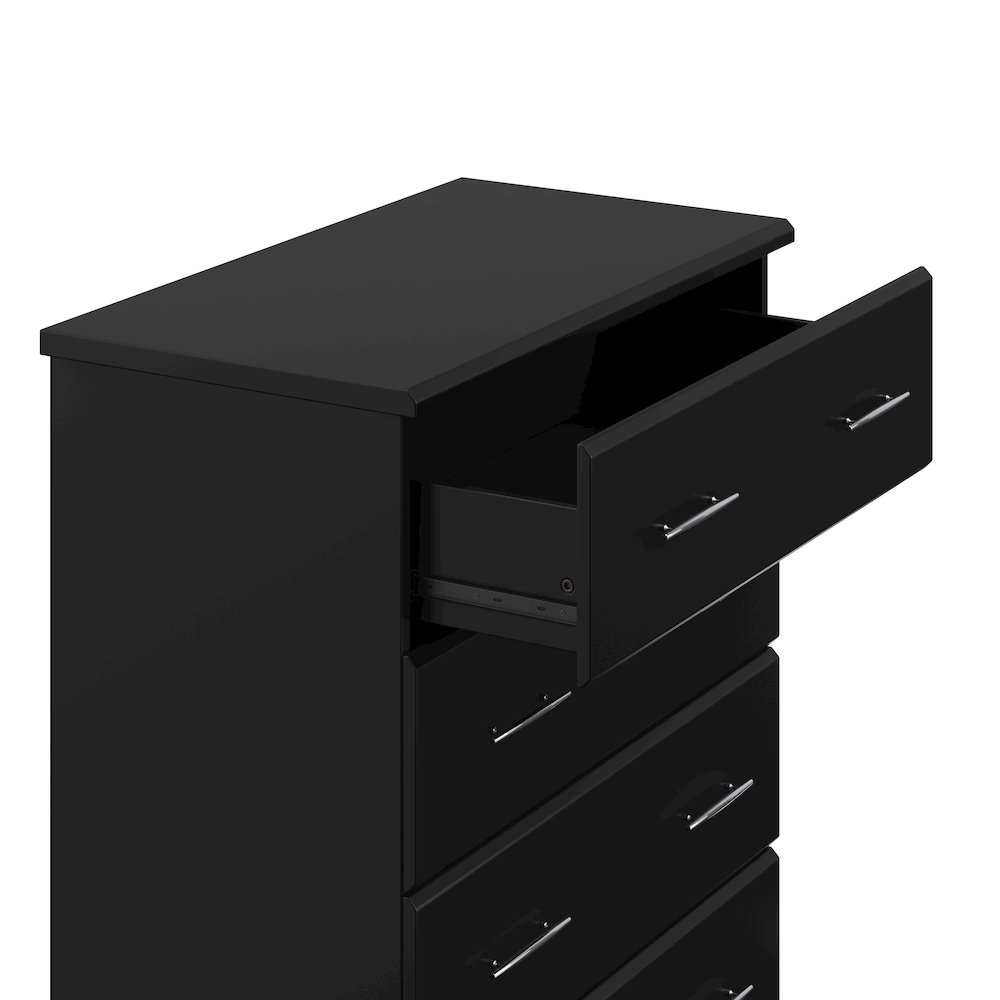 Storkcraft Brookside 4 Drawer Chest (Black) – GREENGUARD Gold Certified. Picture 5
