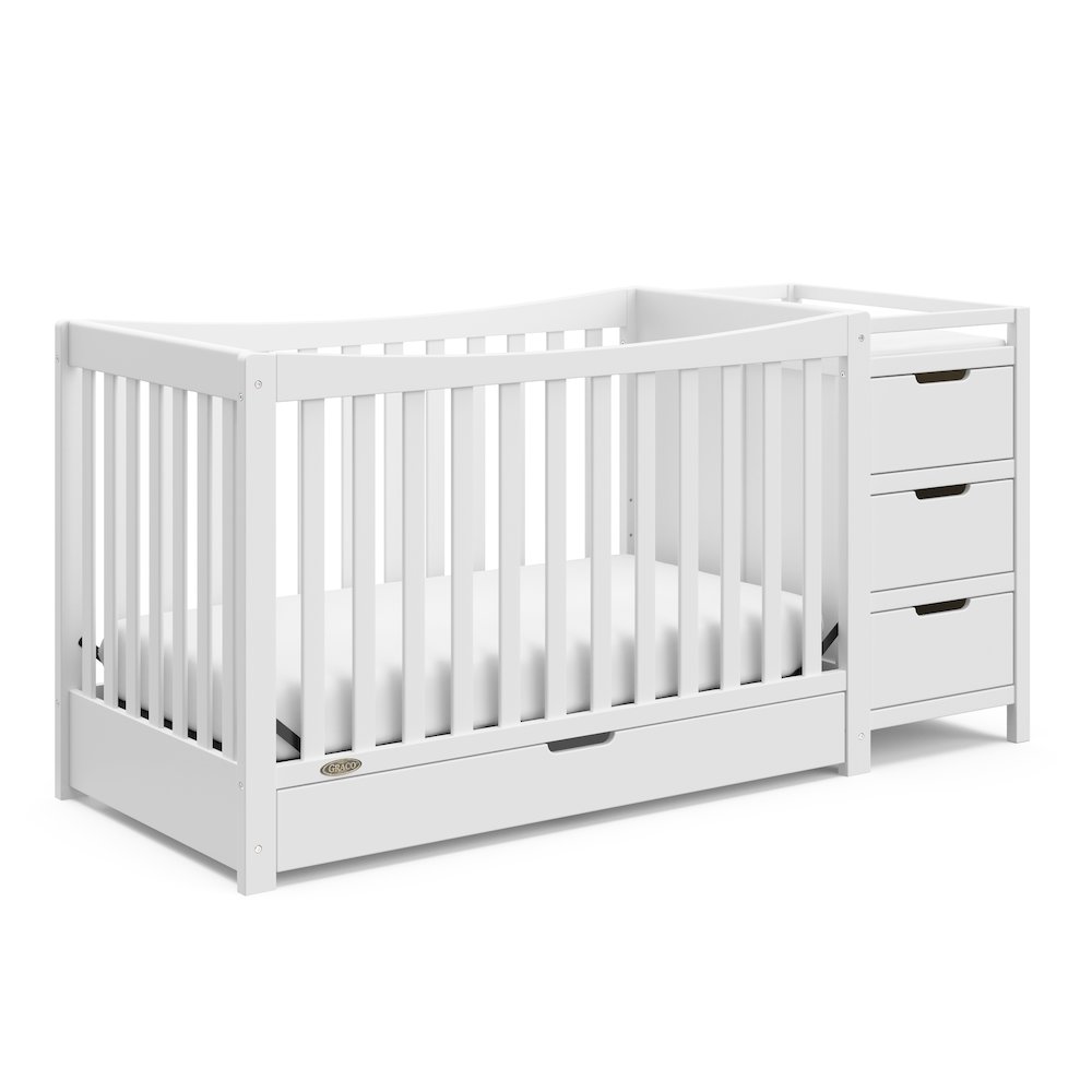 Graco Remi All-in-One Convertible Crib with Drawer and Changer (White). Picture 5