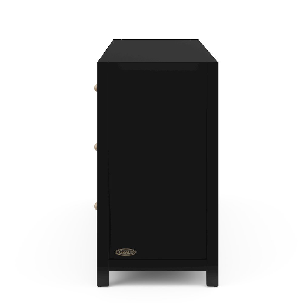 Graco Teddi 6 Drawer Double Dresser (Black). Picture 4