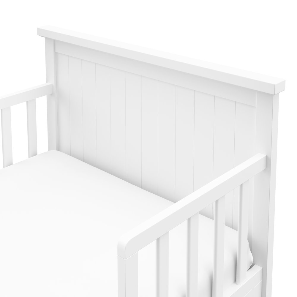 Graco Bailey Toddler Bed (White) - Toddler Bed Frame Fits Standard-Size Crib. Picture 5