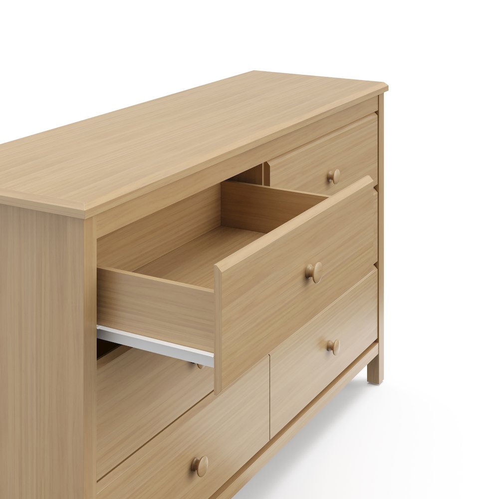 Storkcraft Alpine 6 Drawer Double Dresser (Driftwood). Picture 5