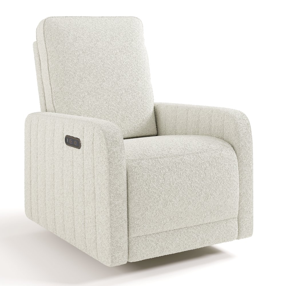 Kyoto Power Recliner - Ivory Boucle. Picture 1
