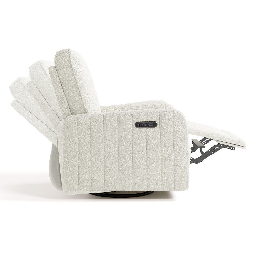 Kyoto Power Recliner - Ivory Boucle. Picture 7