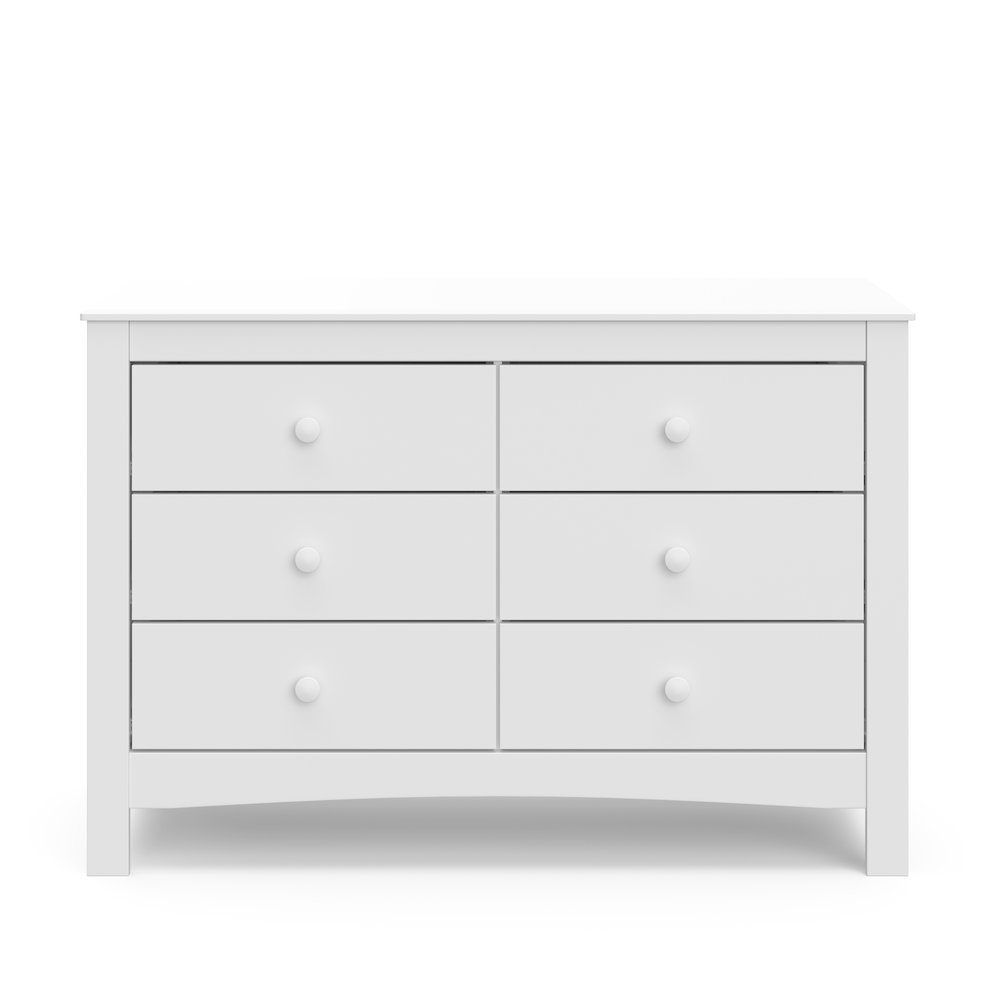 Graco Noah 6 Drawer Double Dresser (White) - 6 Drawer Double Dresser for Kids. Picture 4