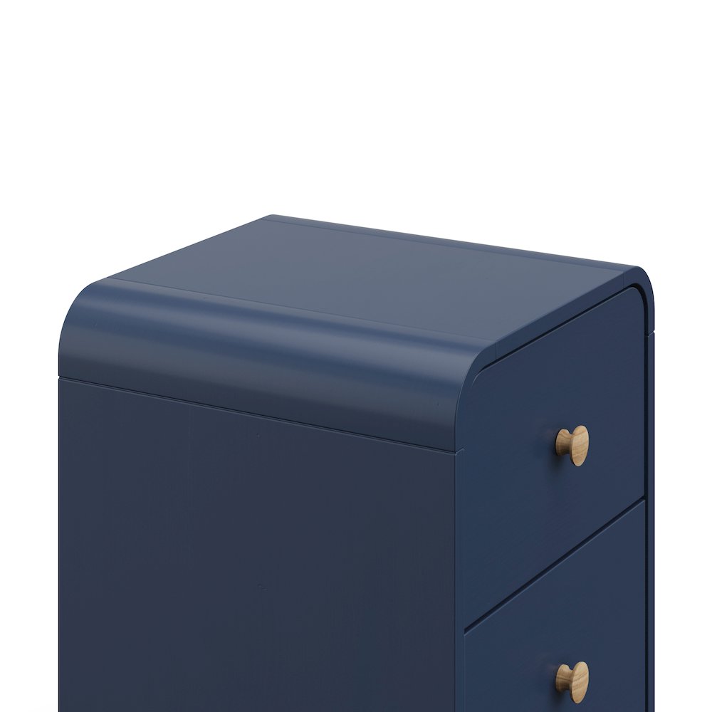 Storkcraft Next Santos 2-Drawer Nightstand (Midnight Blue with Natural). Picture 4