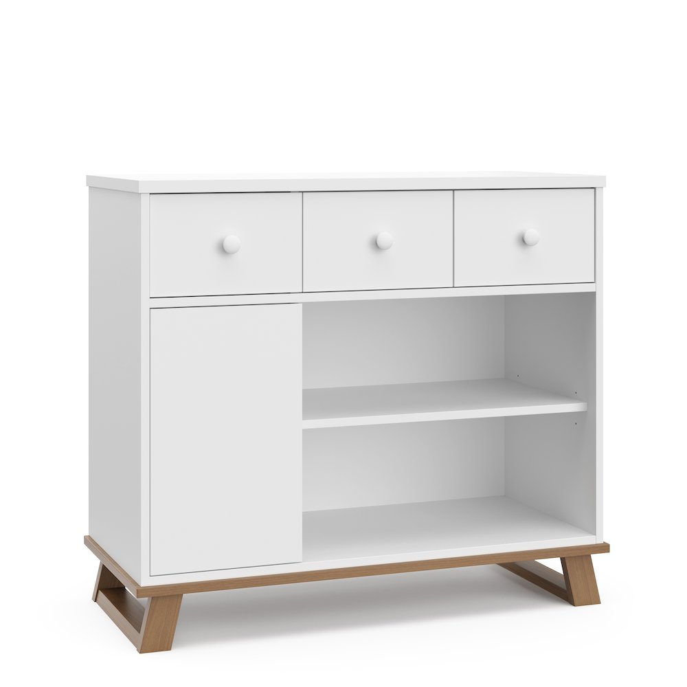 Storkcraft Modern Nursery Changing Table Dresser - Vintage Driftwood. Picture 3