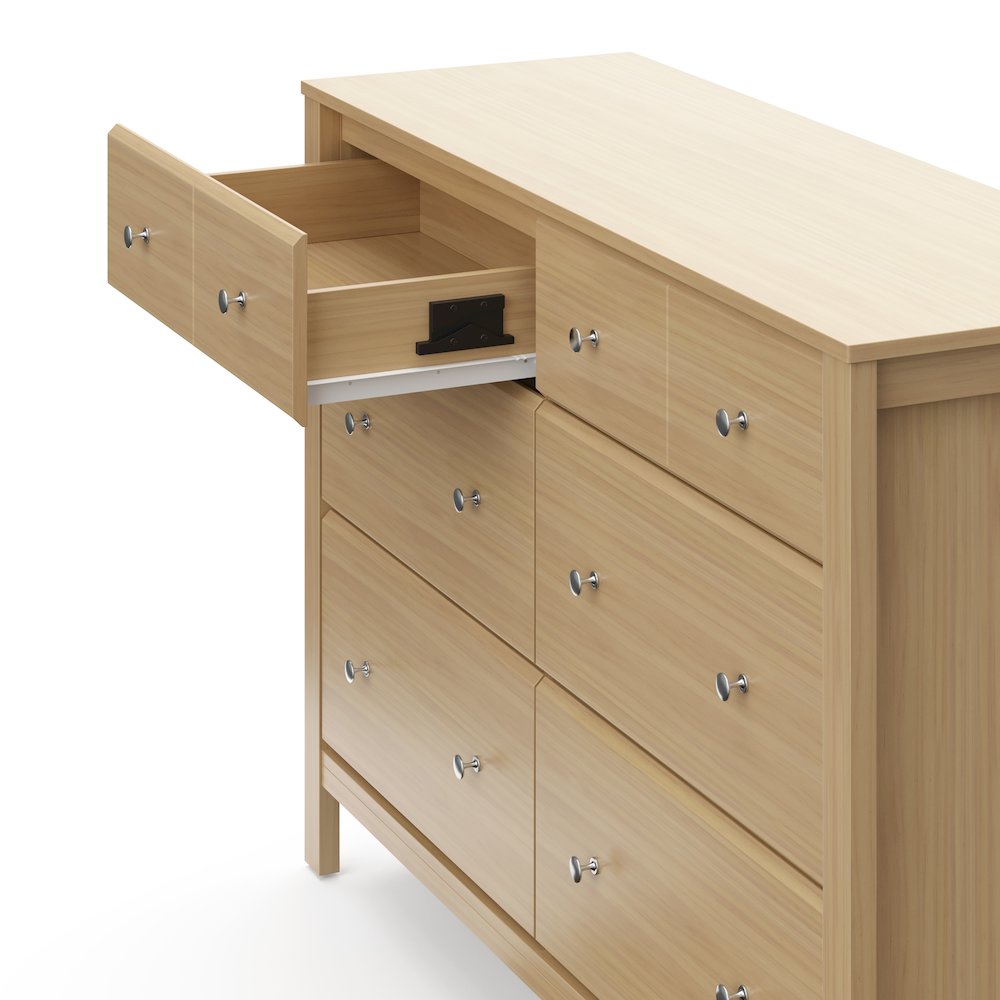 Storkcraft Horizon 6 Drawer Dresser (Driftwood) - GREENGUARD Gold Certified. Picture 5
