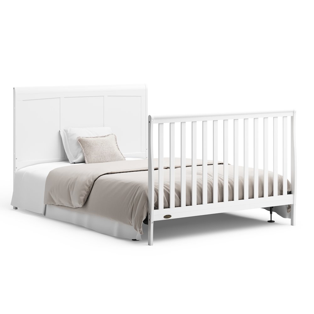 Graco Asheville 4-in-1 Convertible Crib with Drawer (White). Picture 8