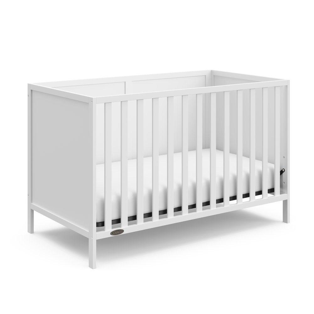 Graco Theo 3-in-1 Convertible Crib - White. Picture 1