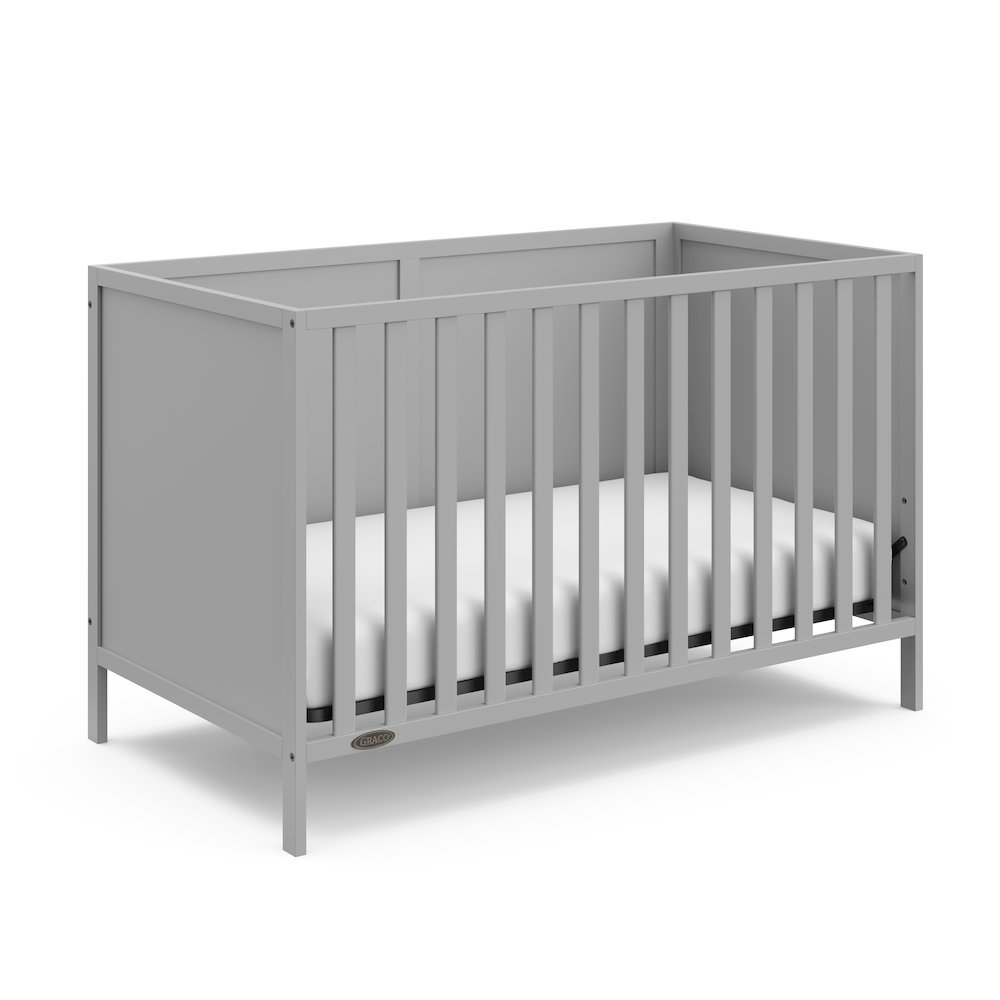 Graco Theo 3-in-1 Convertible Crib - Pebble Gray. Picture 1