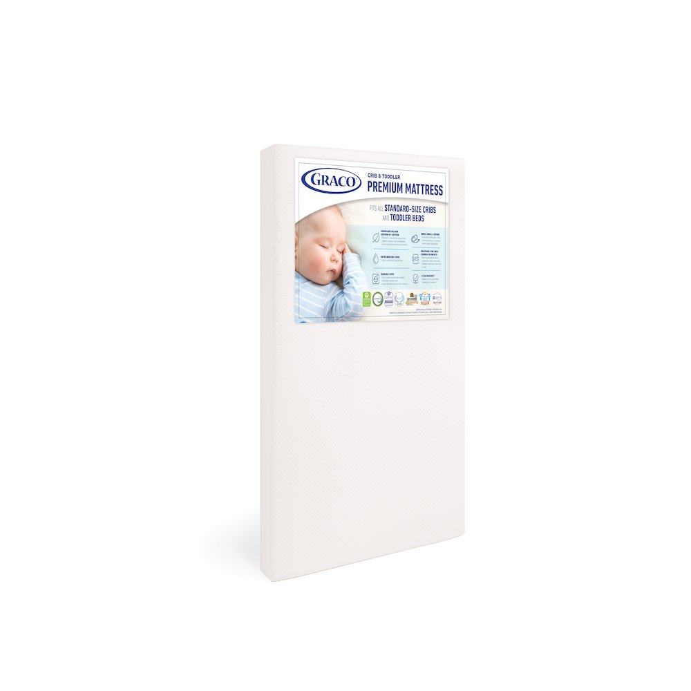 Graco Premium Foam Crib and Toddler Mattress. Picture 1