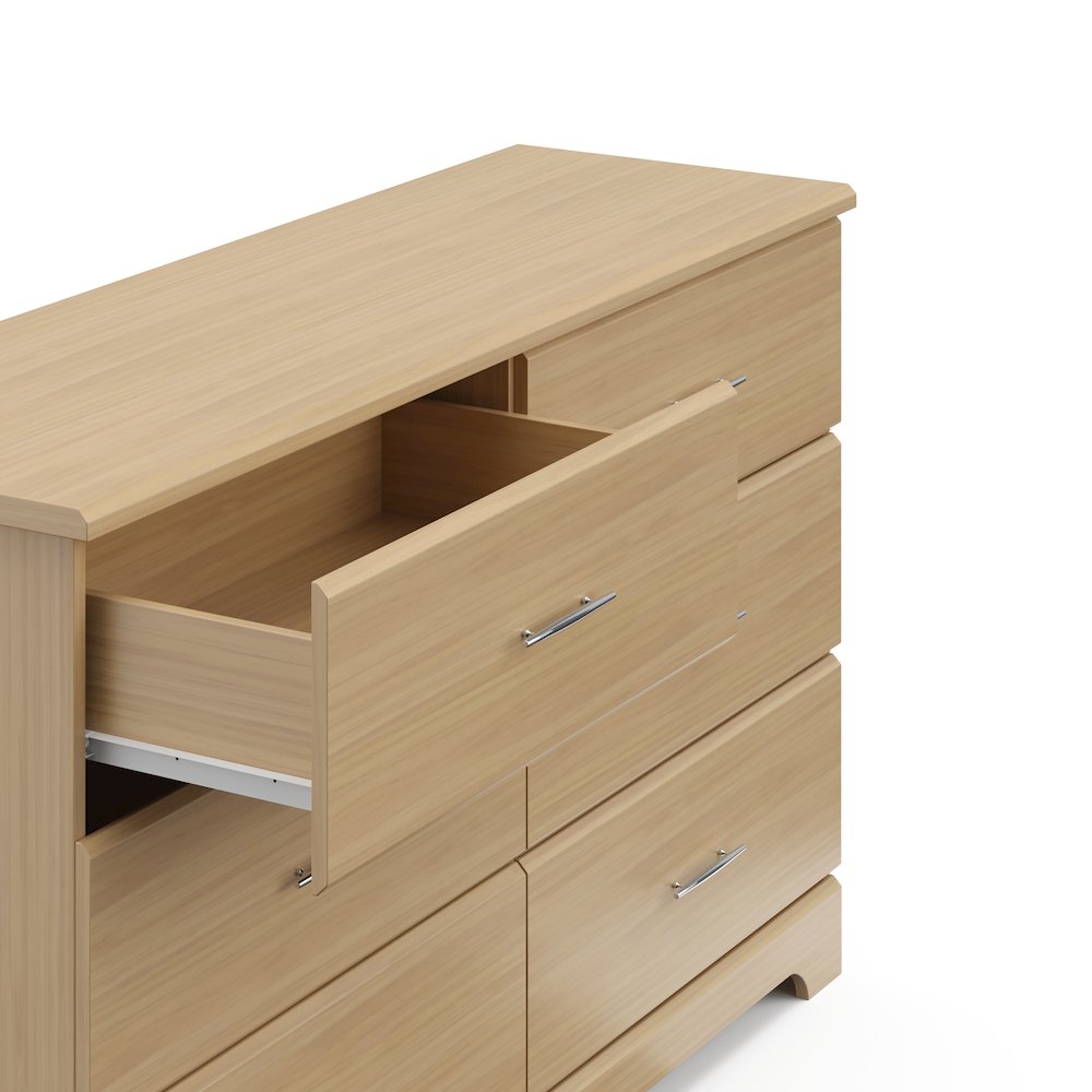 Storkcraft Brookside 6 Drawer Double Dresser (Driftwood). Picture 5