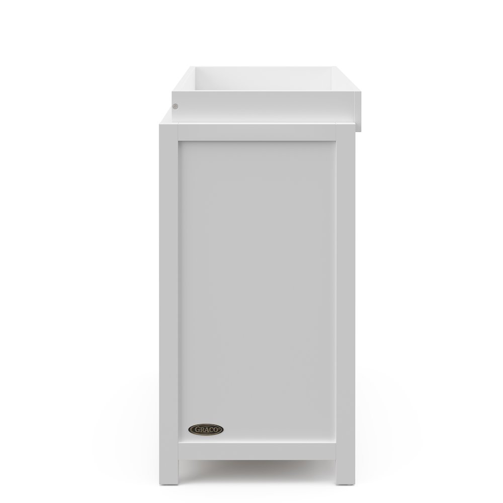 Graco Teddi 3 Drawer Chest with Changing Table Topper (White). Picture 4