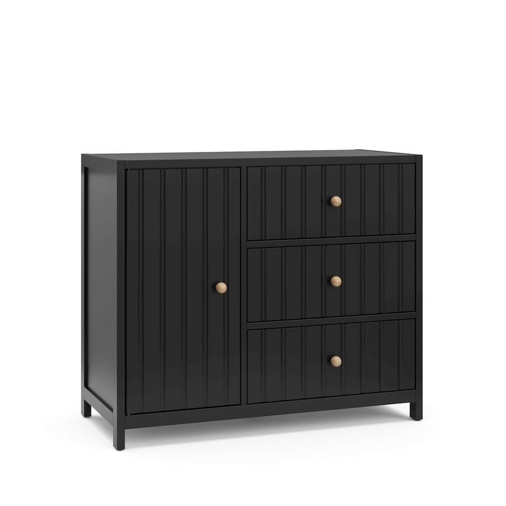 Graco Teddi Drawer Combo Dresser (Black). Picture 1