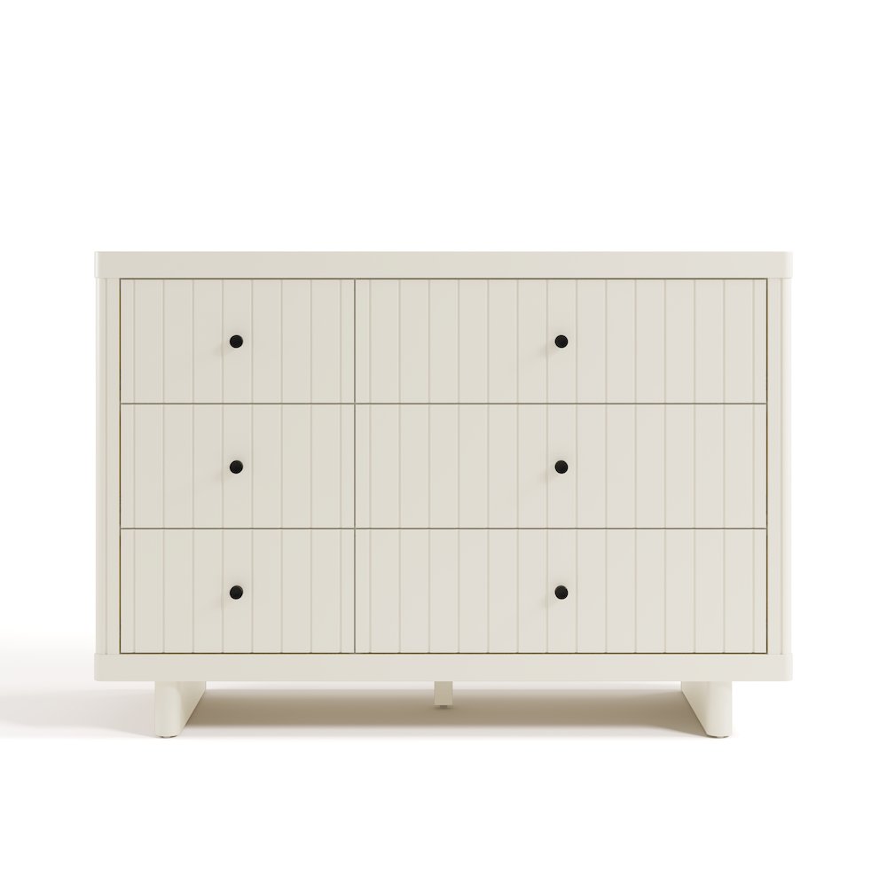 Kyoto 6 Drawer Dresser - Frosted Oat. Picture 2