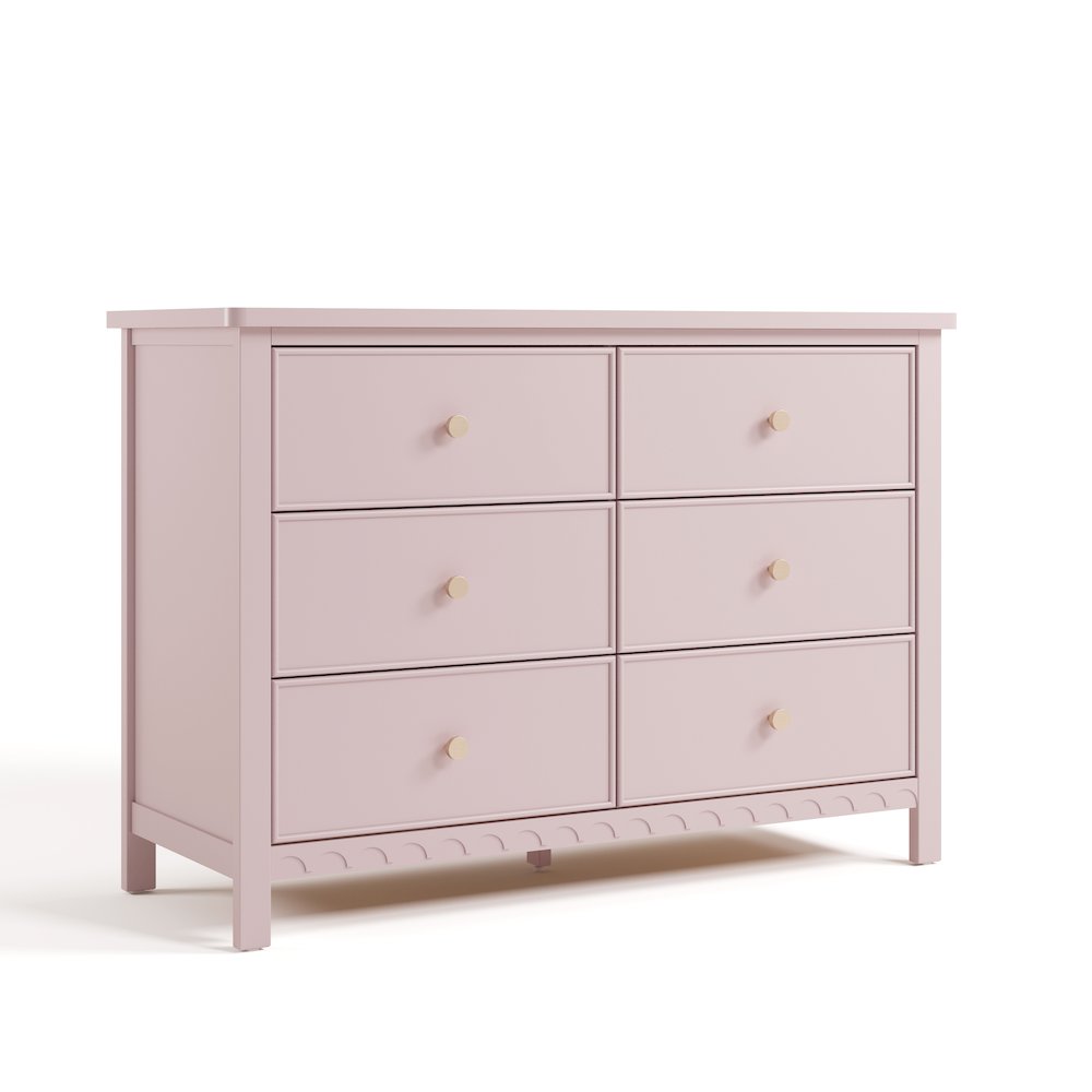 Graco Sasha 6 Drawer Dresser - Blush. Picture 1