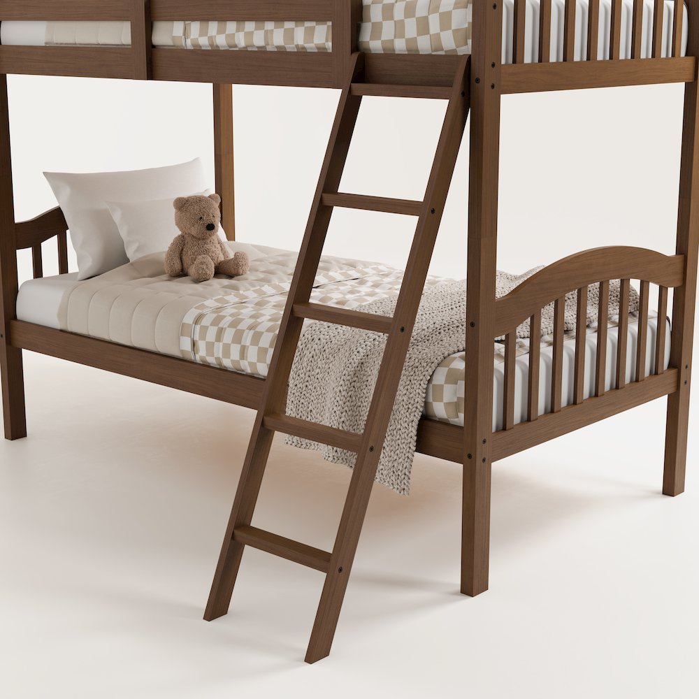 Storkcraft Long Horn Twin-Over-Twin Bunk Bed (Hazelnut). Picture 5