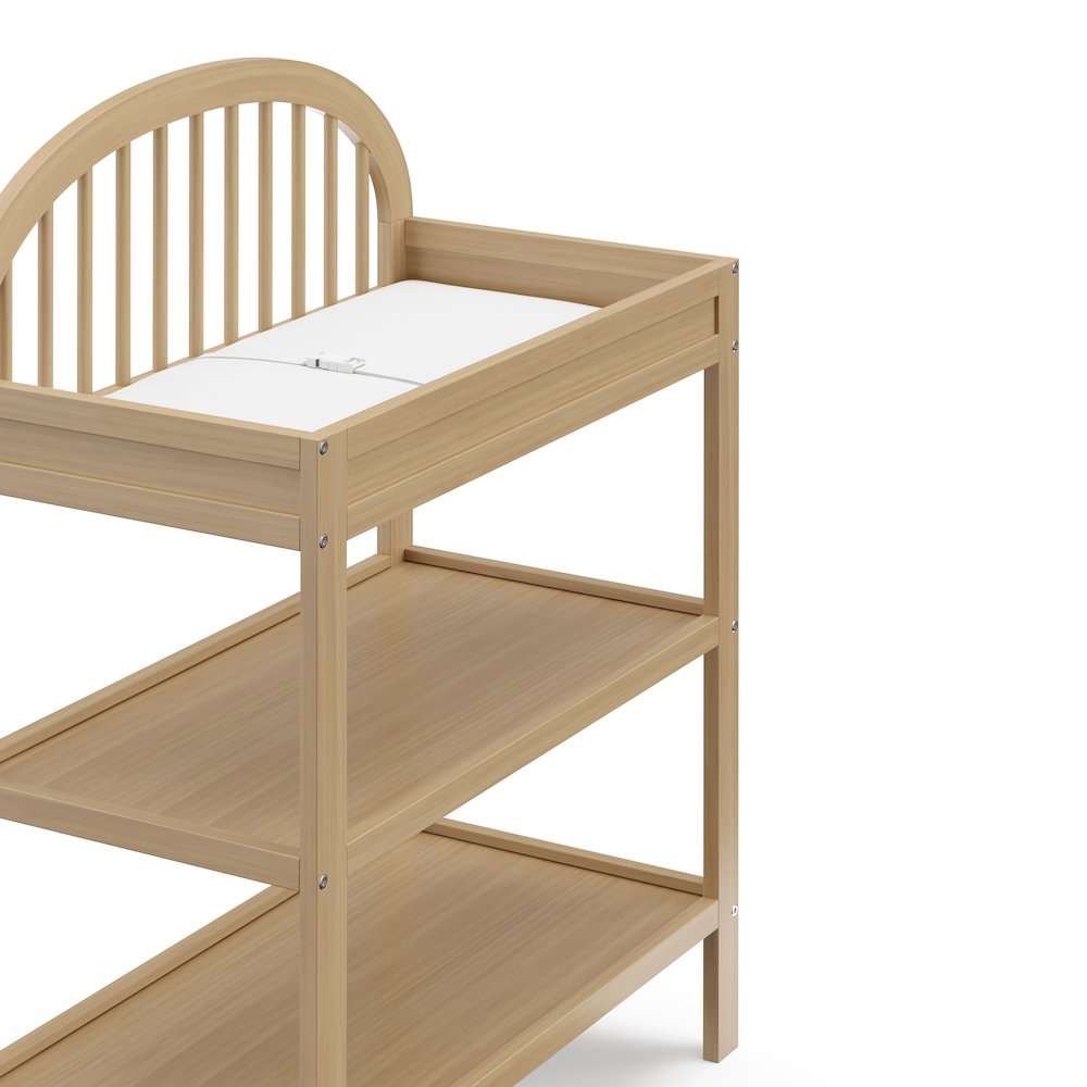 Graco Olivia Changing Table with Water-Resistant Changing Pad (Driftwood). Picture 5