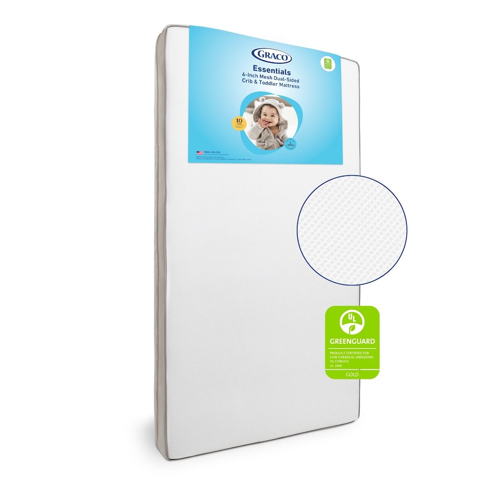 Essentials 6-Inch Mesh Dual-Sided Baby Crib & Toddler Bed Mattress. Picture 13