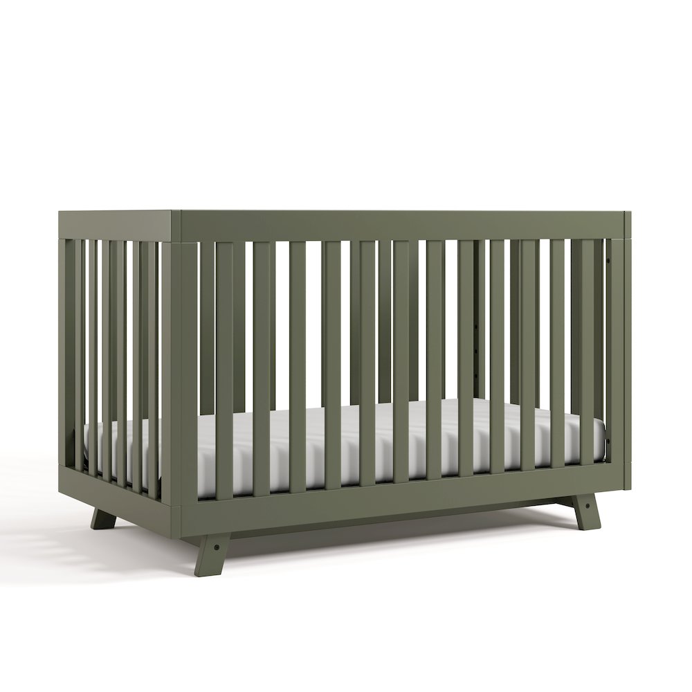 Storkcraft Beckett 3-in-1 Convertible Crib (Olive). Picture 1