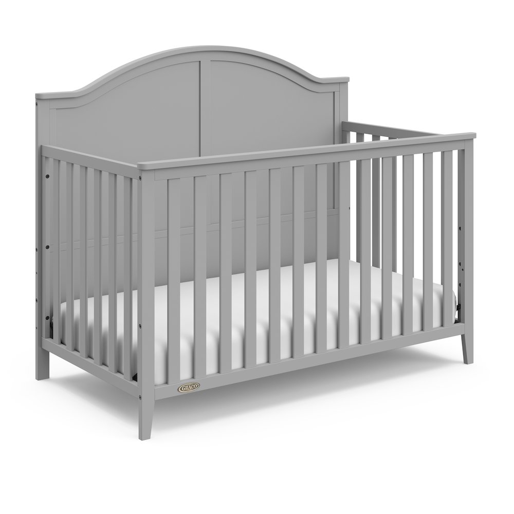 Graco Wilfred 5-in-1 Convertible Crib (Pebble Gray) – GREENGUARD Gold Certified. Picture 1