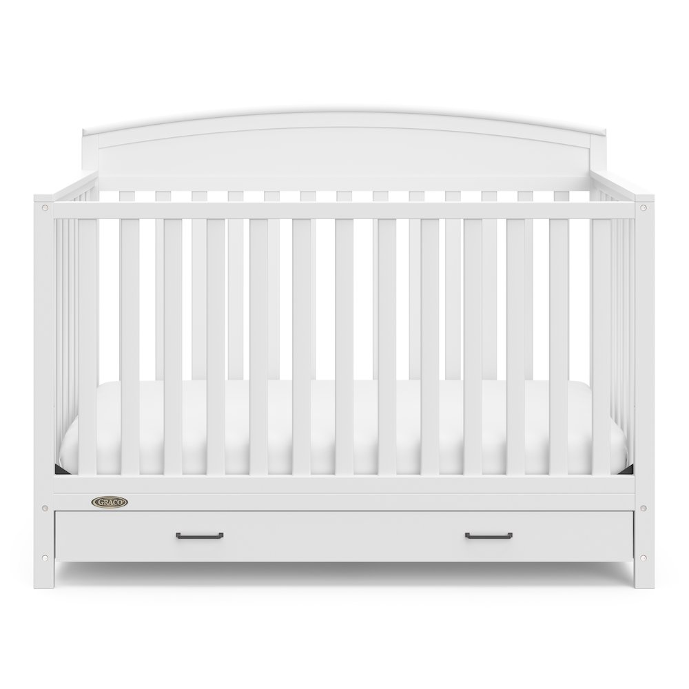 Graco Benton 5-in-1 Convertible Crib with Drawer (White). Picture 3