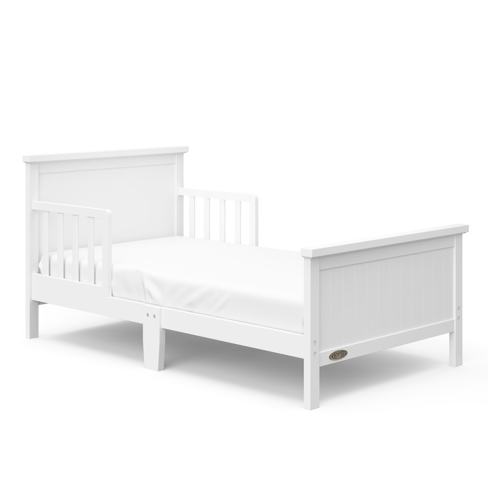 Graco Bailey Toddler Bed (White) - Toddler Bed Frame Fits Standard-Size Crib. Picture 1