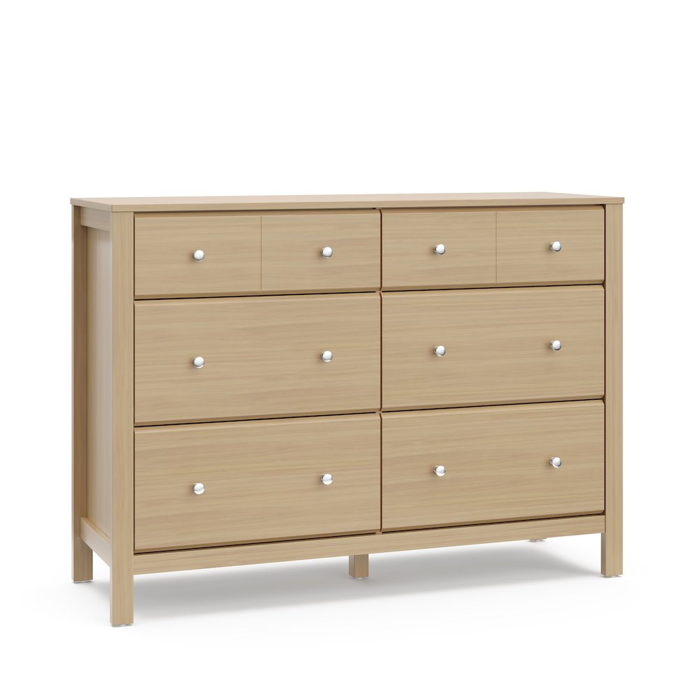 Storkcraft Horizon 6 Drawer Dresser (Driftwood) - GREENGUARD Gold Certified. Picture 1