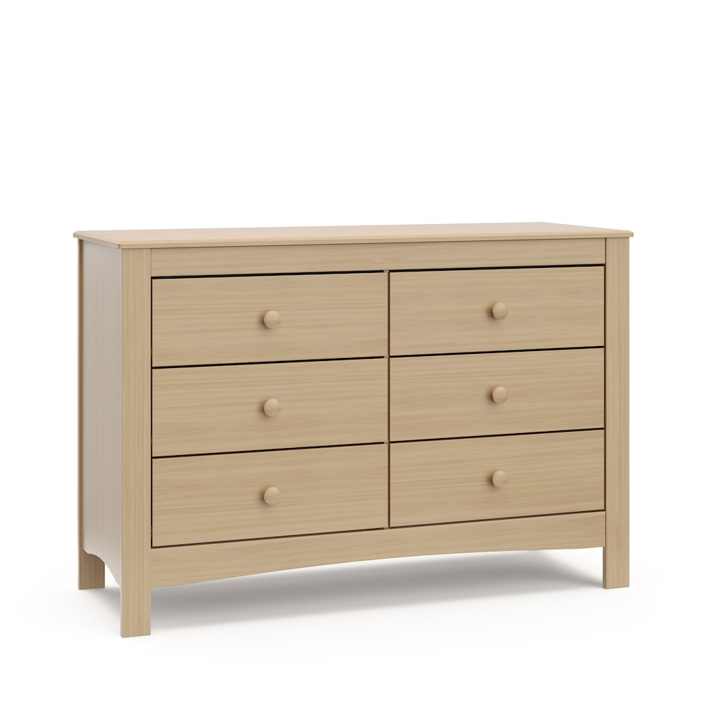 Graco Noah 6 Drawer Double Dresser - Driftwood. Picture 1