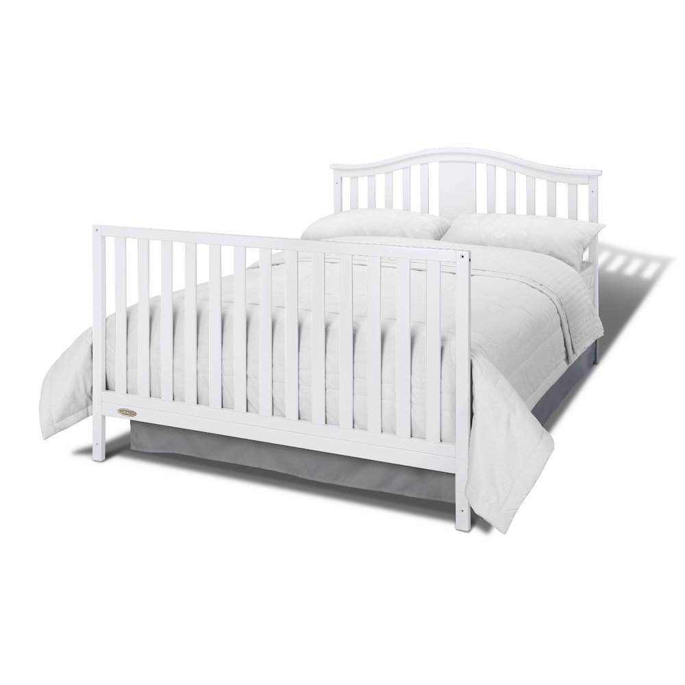 Graco Solano 4-in-1 Convertible Crib & Changer with Drawer - White. Picture 4