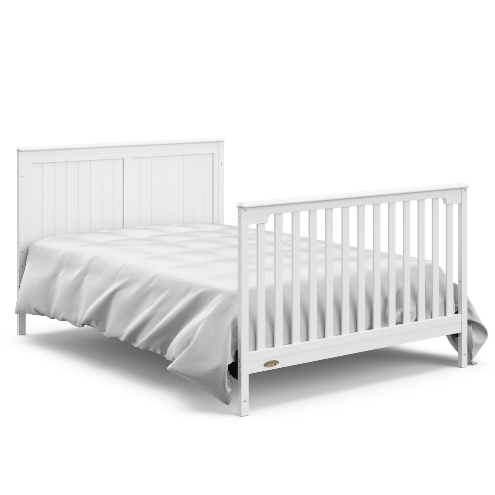 Graco Hadley 5-in-1 Convertible Crib with Drawer (White) –Crib with Drawer Combo. Picture 7