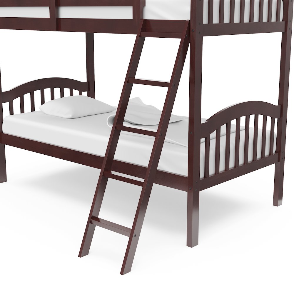 Storkcraft Long Horn Twin-Over-Twin Bunk Bed (Espresso). Picture 6