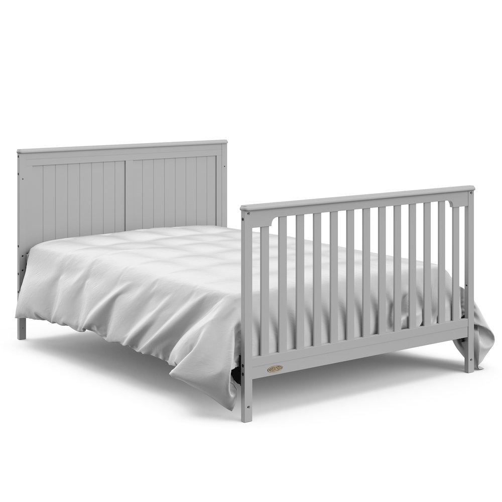 Graco Hadley 5-in-1 Convertible Crib with Drawer (Pebble Gray). Picture 7