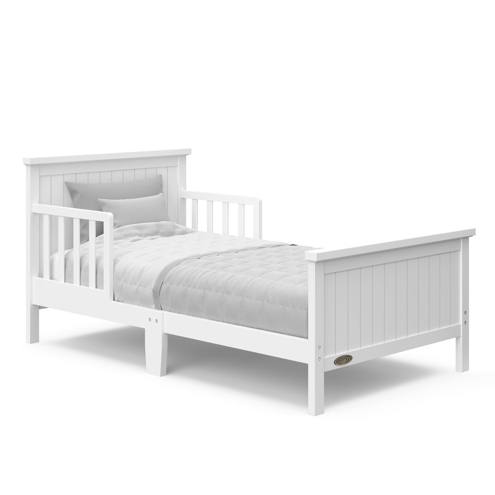 Graco Bailey Toddler Bed (White) - Toddler Bed Frame Fits Standard-Size Crib. Picture 6