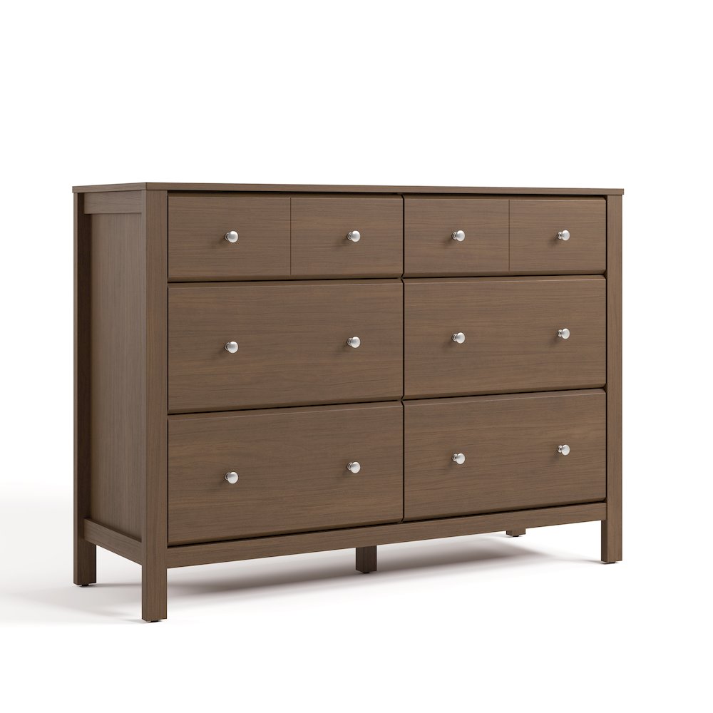 Horizon 6 Drawer Dresser - Hazelnut. Picture 1
