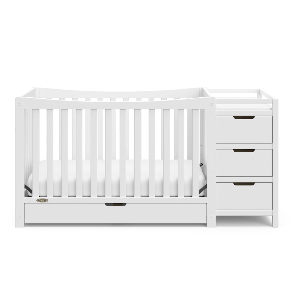 Graco Remi All-in-One Convertible Crib with Drawer and Changer (White). Picture 3
