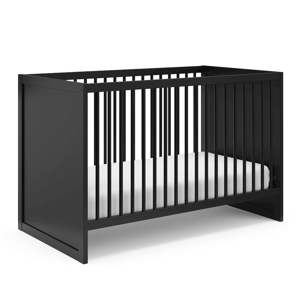 Storkcraft Calabasas 3-in-1 Convertible Crib (Black). Picture 1