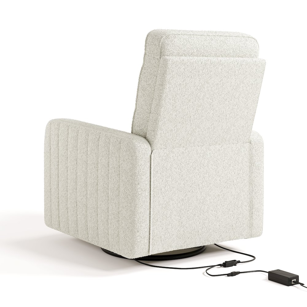 Kyoto Power Recliner - Ivory Boucle. Picture 8