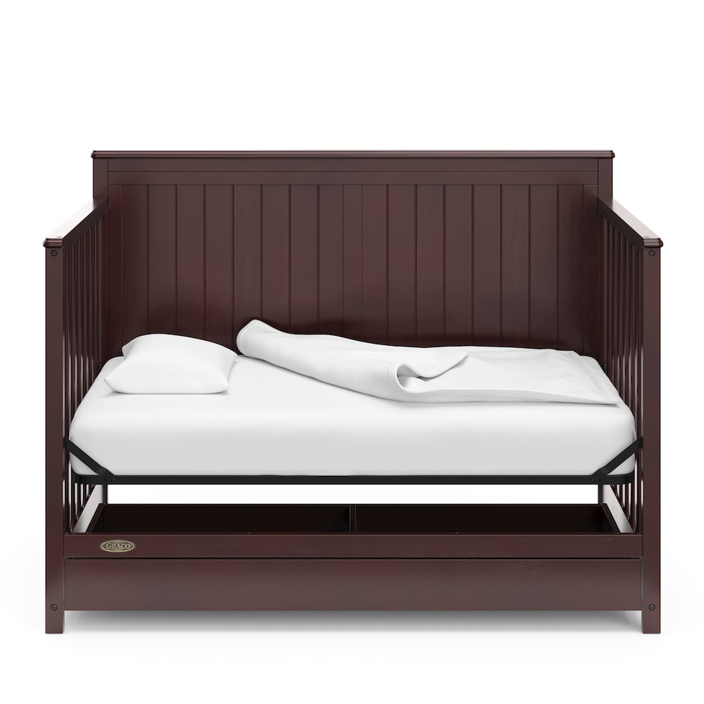 Graco Hadley 5-in-1 Convertible Crib with Drawer (Espresso). Picture 5