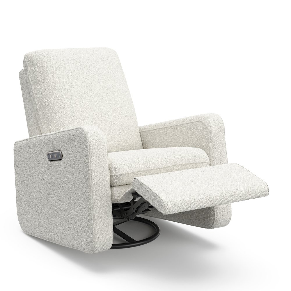 Graco Teddi Power Recliner Swivel Glider (Ivory Boucle). Picture 5