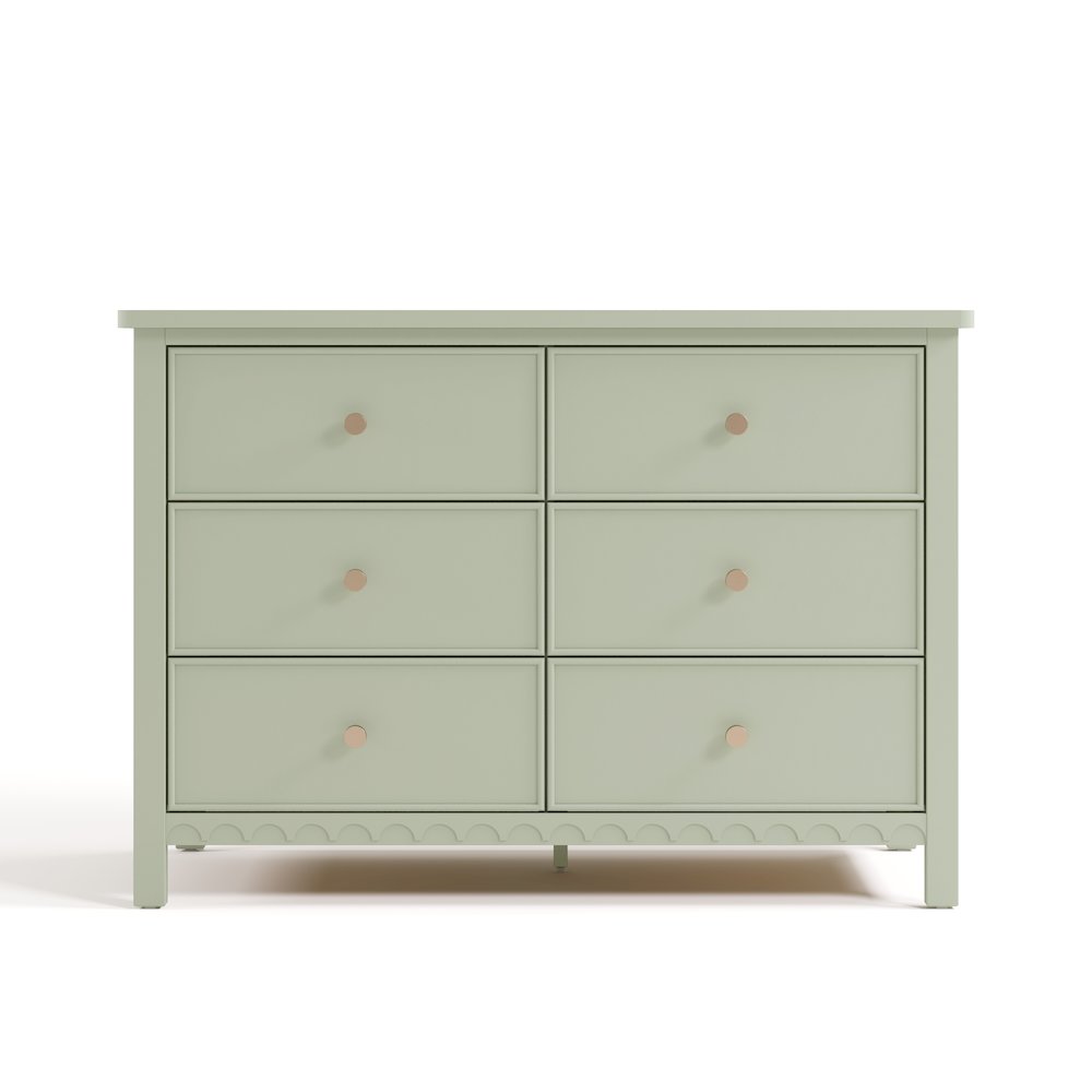 Graco Sasha 6 Drawer Dresser - Sage. Picture 2