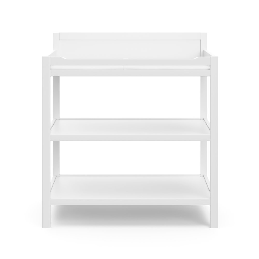 Storkcraft Alpine Changing Table (White) - Includes Water Resistant Changing Pad. Picture 3