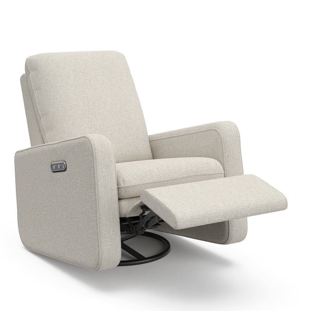 Graco Teddi Power Recliner Swivel Glider (Dune Basketweave). Picture 1